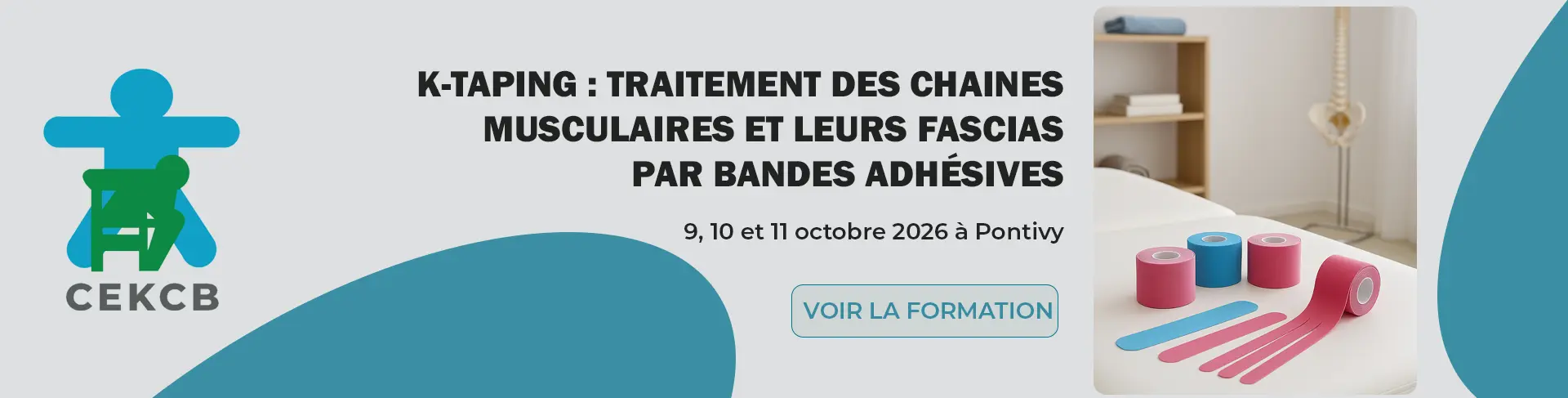 K-TAPING : Traitement des chaines musculaires et leurs fascias par bandes adhésives